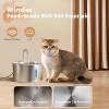 Stainless Steel Pet Water Fountain with 6 Filters Included, Automatic Water Dispenser Bowl with 3 Sponges - 4 of 4