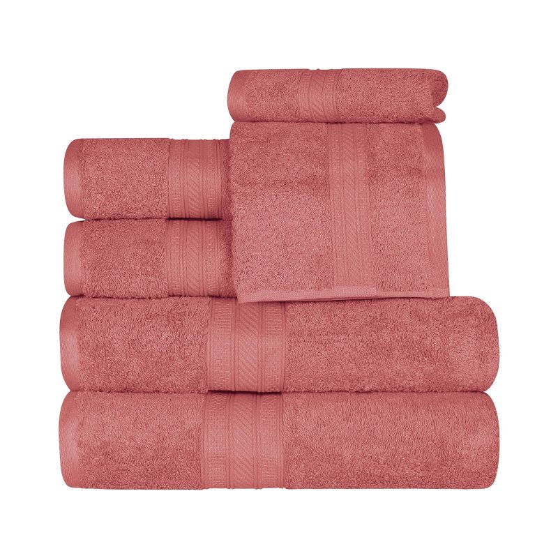 Classic Plush Absorbent 6-Piece Towel Set by Blue Nile Mills, 1 of 11