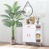 6/7ft Artificial Palm Tree – 15-Trunk Faux Potted Plant for Indoor Home & Office Decor, UV-Resistant (1 or 2 Pack) - 4 of 4