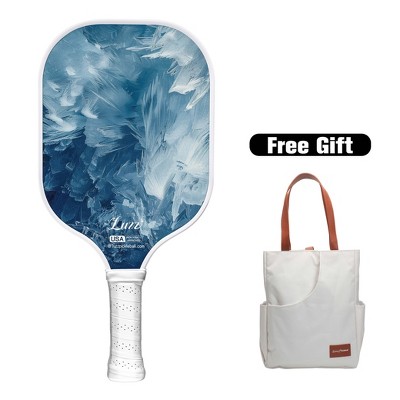 Luzz T700 Carbon Fiber Pickleball Paddle with Sandblasted Surface & Honeycomb Core Racket - Includes Free Versatile Tote Bag