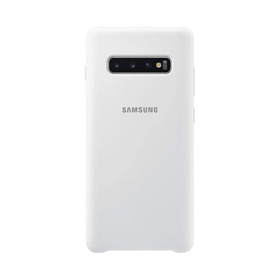 Original Samsung Galaxy S10 Plus Silicone Cover - White