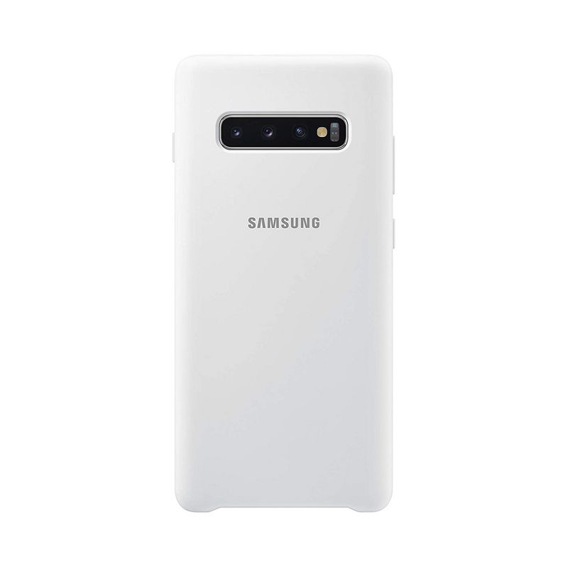 Original Samsung Galaxy S10 Plus Silicone Cover - White, 1 of 5