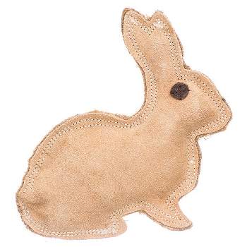 Spot Dura-Fused Leather Rabbit Dog Toy (8"x 7.5")
