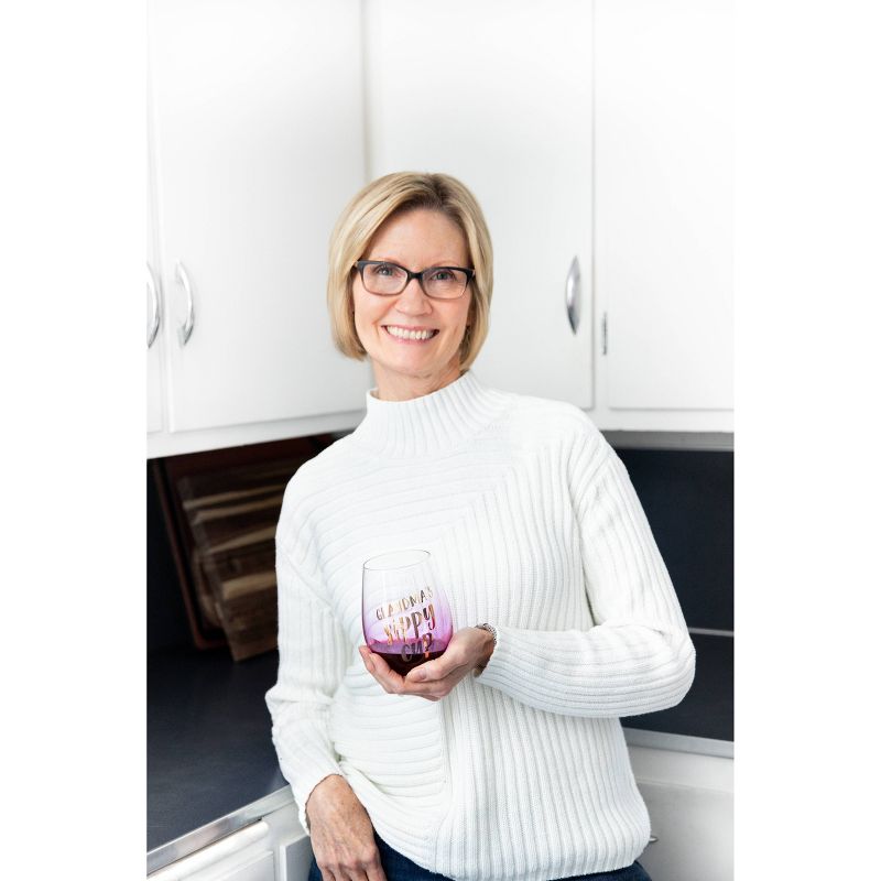Pearhead Grandma&#39;s Sippy Cup Wine Glass 16 oz, 4 of 6