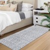 Washable Vintage Printed Rug Non Slip Low Pile Rug Soft Throw Floor Cover Foldable Indoor Carpet for Living Room Bedroom Playroom Nursery - 3 of 4