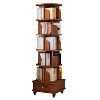 NicBex 68"/69" 6-Tier Rotating Bookshelf,360° Spinning Bookcase with Wheels,Corner Bookshelf for Living Room&Bedroom,Storage Shelf for Walnut Brown - 2 of 4