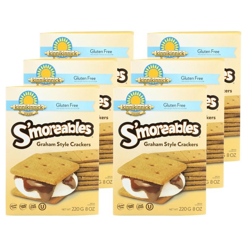 Kinnikinnick S'moreables Graham Style Crackers - Case of 6/8 oz, 1 of 7