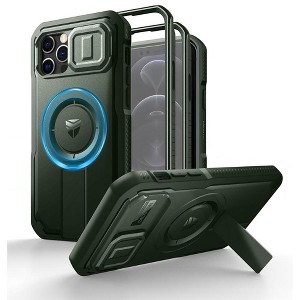 Dexnor for iPhone 12 & iPhone 12 Pro Case with Slide Camera Cover & Adjustable Kickstand & Built-in Screen Protector,Shockproof Cases - 1 of 1