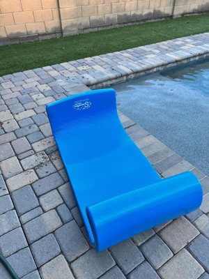 TRC Recreation Splash 1.25 Thick 70 Long Foam Swimming Pool Water Raft  Lounger with Roll Pillow, No Inflation Needed, for Pool or Lake, Bahama  Blue : : Toys & Games