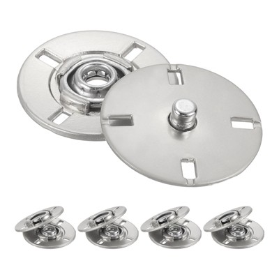 Unique Bargains Alloy Invisible Durable High Hardness Buckle Fasteners Press Studs Buttons 5 Pcs