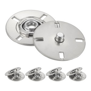 Unique Bargains Alloy Invisible Durable High Hardness Buckle Fasteners Press Studs Buttons 5 Pcs - 1 of 4