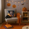 Tramull Halloween Throw Pillow, 14x14 Inch Machine Washable Indoor Outdoor Decorative Pet Theme Pillow - 3 of 4