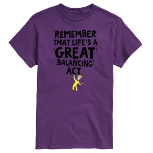 Men's - Dr. Seuss - Life Great Balancing Act Short Sleeve Graphic T-Shirt - 1 of 4