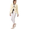 INSPIRE CHIC Women's Notched Lapel Double-Breasted Pea Coat - 3 of 4