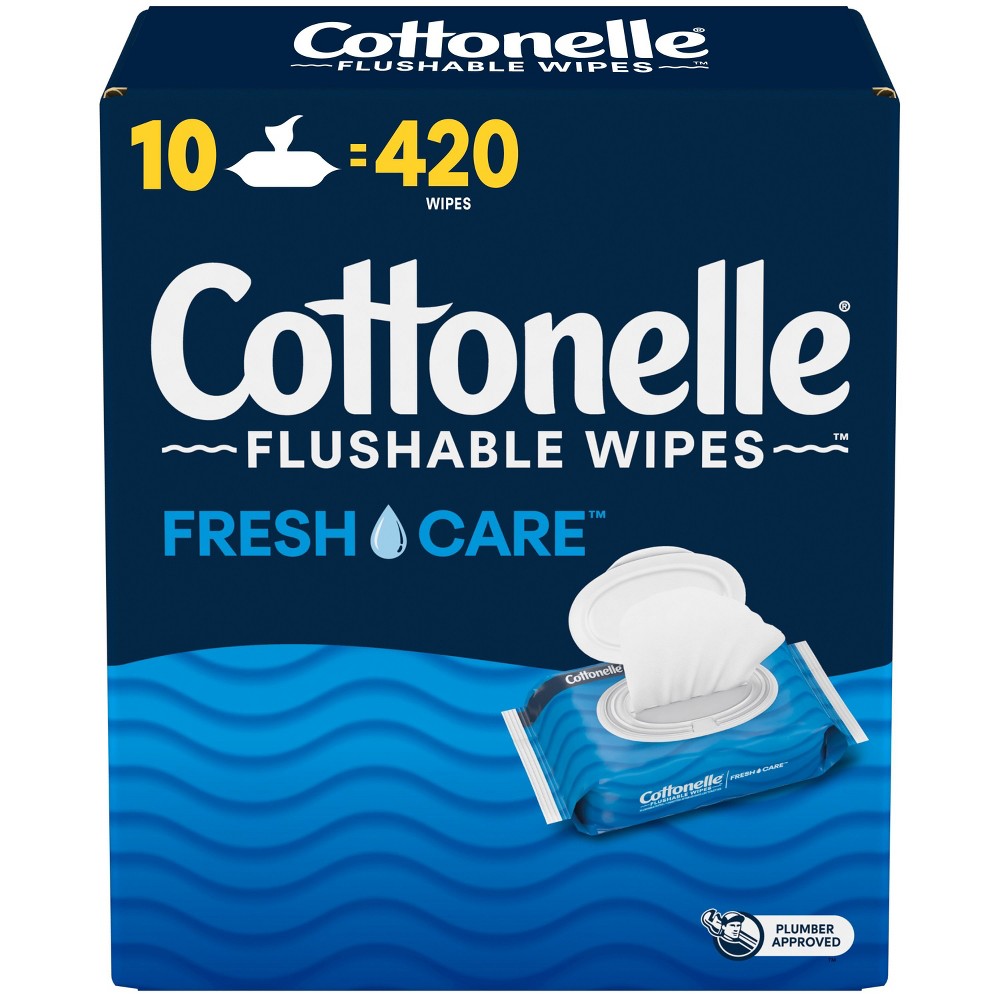 Photos - Shower Gel Cottonelle Flushable Wet Wipes - 10pk/42ct