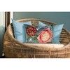 Liora Manne Marina Garden Indoor/Outdoor Pillow.. - 3 of 4