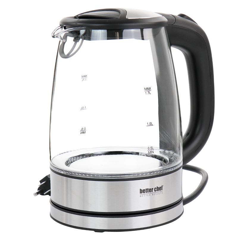 Better Chef 1.7 Liter 360 Degree Glass Cordless Electric Kettle, 1 of 7