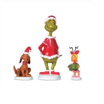 Department 56 Department 56 Dr Seuss Grinch, Max and Cindy-Lou Who Christmas Figure Set #804152