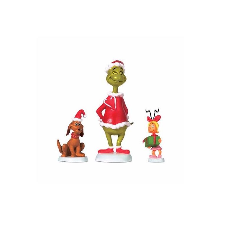 Department 56 Department 56 Dr Seuss Grinch, Max and Cindy-Lou Who Christmas Figure Set #804152, 1 of 2