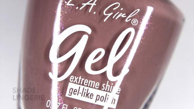 L.A. Girl Gel Nail Polish - Clear - 0.47 fl oz, 2 of 5, play video