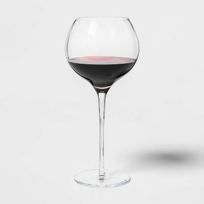 red glass wine glasses