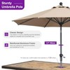 PURPLE LEAF Patio Umbrella Outdoor Table Umbrella Aluminum Frame Market Umbrella Sun Umbrella with 8 Sturdy Ribs - 3 of 4