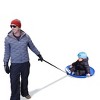 GoSports 29 Inch Heavy-Duty Winter Snow Saucer with Padded Seat and Tow Strap - 3 of 4