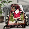 Lomsoe 3D Christmas Santa Claus Print Flannel Blanket - All Seasons Soft and Warm Throw Blanket for Bed, Napping, Camping, Travel, Office - 3 of 4