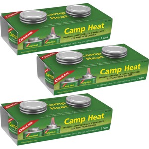 Coghlan's Camp Heat Emergency Cooking Fuel Can (6 Pack), Recloseable 4-6 hr Burn - 1 of 2