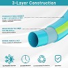 Gardenjoy PVC Garden Hose with 10-Function Nozzle - 5/8 in. x 100 ft. - Green - 3 of 4