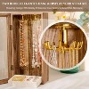 Rotating Wooden Jewelry Organizer with Ring Tray, Necklace Holder & Display Case for Bracelets, Earrings, Gift for Women - 3 of 4
