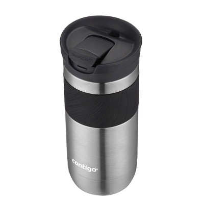 Contigo - Brandclub - Contigo Byron 2.0 16oz Stainless Steel Travel Mug  with SNAPSEAL Lid and Grip Gunmetal: Insulated Cup for Travel