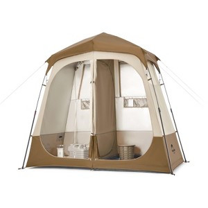 Naturehike Wet Dry Separation Pop Up Privacy Shower Tent Portable Toilet Outdoor Shower Changing Shed Mobile Toilet - 1 of 4