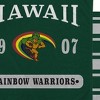NCAA Hawaii Rainbow Warriors Varsity Plaque Double Sided Royal Plush Blanket: Sports Team Logo - 2 of 3