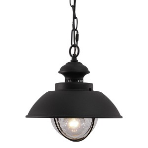Vaxcel Harwich 1 - Light Pendant in  Textured Black - 1 of 3