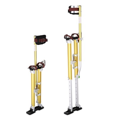 Yescom 24"-40" Drywall Stilts Adjustable Aluminum Sheetrock Lift with Leg Pads Protection for Painting Cleaning Costume Show YES0537 Glory Yellow