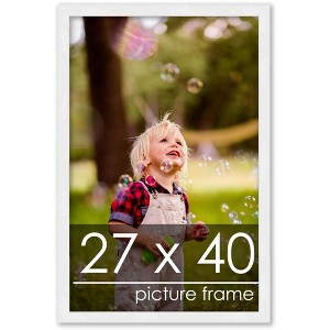 PosterPalooza | 27x40 Wood Frame with UV Acrylic, 6 Finishes: Black, White, Bronze, Silver, Wood, Mahogany - 1 of 4