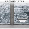Runner Rug Modern Abstract Hallway Carpet Machine Washable Non-Slip Indoor Long Rug Bathroom Entryway Contemporary Accent Throw Easy Clean - 4 of 4