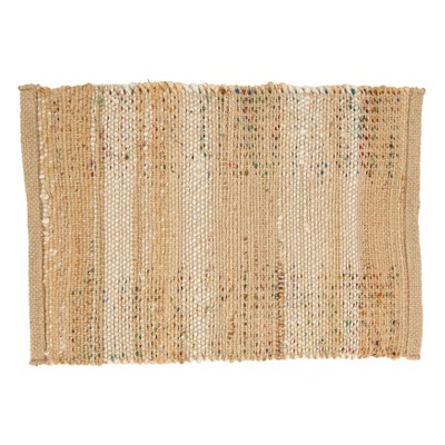 Rainbow Rhythm Multicolor Jute and Cotton Placemats, Set of 4