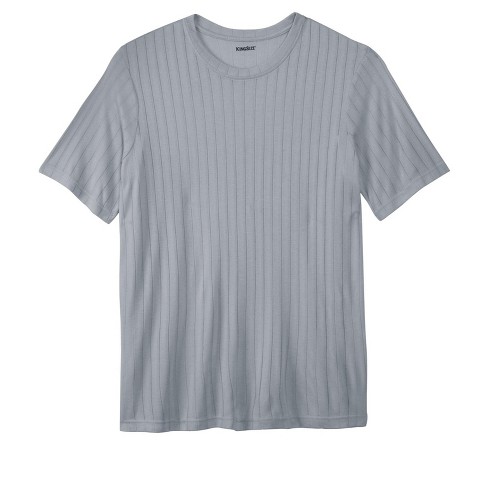 Kingsize Men's Big & Tall Heavyweight Thermal Waffle Underwear Crewneck Tee  - Tall - 5xl, Heather Grey Long Underwear Top : Target