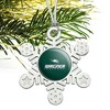 Wagner College Primary Logo Metal Snowflake Christmas Tree Holiday Ornament - 2 of 3