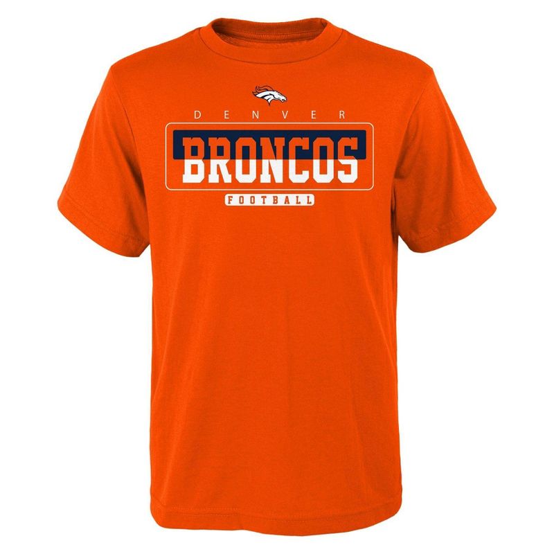 NFL Denver Broncos Boys&#39; Short Sleeve Cotton T-Shirt, 1 of 2