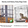 ELJGET 41" /48" Dog Crate Furniture with Adjustable Bowls, Wooden Dog Kennel, Decorative Dog Cage End Table for Small, Medium Dogs, Brown - 4 of 4