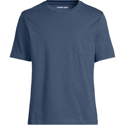 Lands' End Men's Super-T Short Sleeve T-Shirt with Pocket