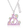 Harry Potter Deathly Hallows Pendant Necklace with Enamel Floral Jewelry Design - 4 of 4