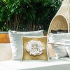 Stupell Industries Glam & White Peony Outdoor Decorative Throw Pillow, 18 x 18 - 2 of 3