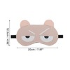 Unique Bargains Soft Cartoon Sleep Mask Angry Eyes Pink 1 Pc - 4 of 4