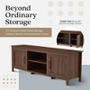 JOMEED TV Console Stand Table Storage Cabinet Media Entertainment Center for Home Theater, Bedroom, Living Room, and TV Supports Up To 110 Pounds - 2 of 4