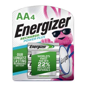 Energizer 4pk Power Plus Rechargeable AA Batteries