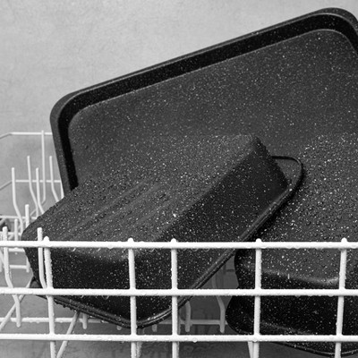 Granite Stone Black 5-Piece Nonstick Aluminum Bakeware Set